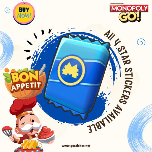 Bon Appetit Set - Monopoly GO! 4 Star Stickers