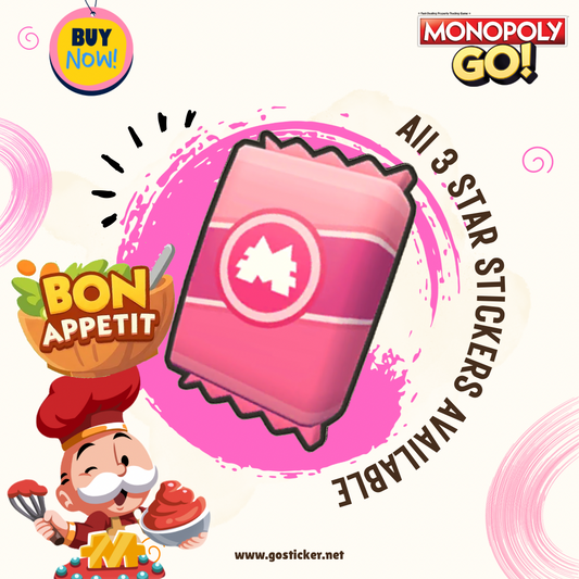 Bon Appetit Set - Monopoly GO! 3 Star Stickers
