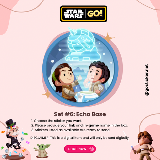 Set #06: (Echo Base) Star Wars Set - Monopoly GO! Stickers
