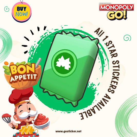 Bon Appetit Set - Monopoly GO! 1 Star Stickers